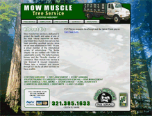 Tablet Screenshot of mowmuscletreeservice.com